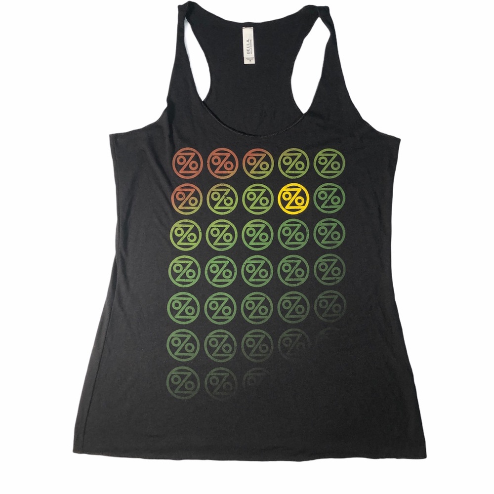 Ozomatli Rastafarian Ombré Racerback Tank Top